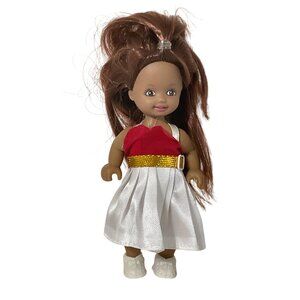 Vintage Lovely Patsy Fashion Doll With Red & White Dress & Shoes